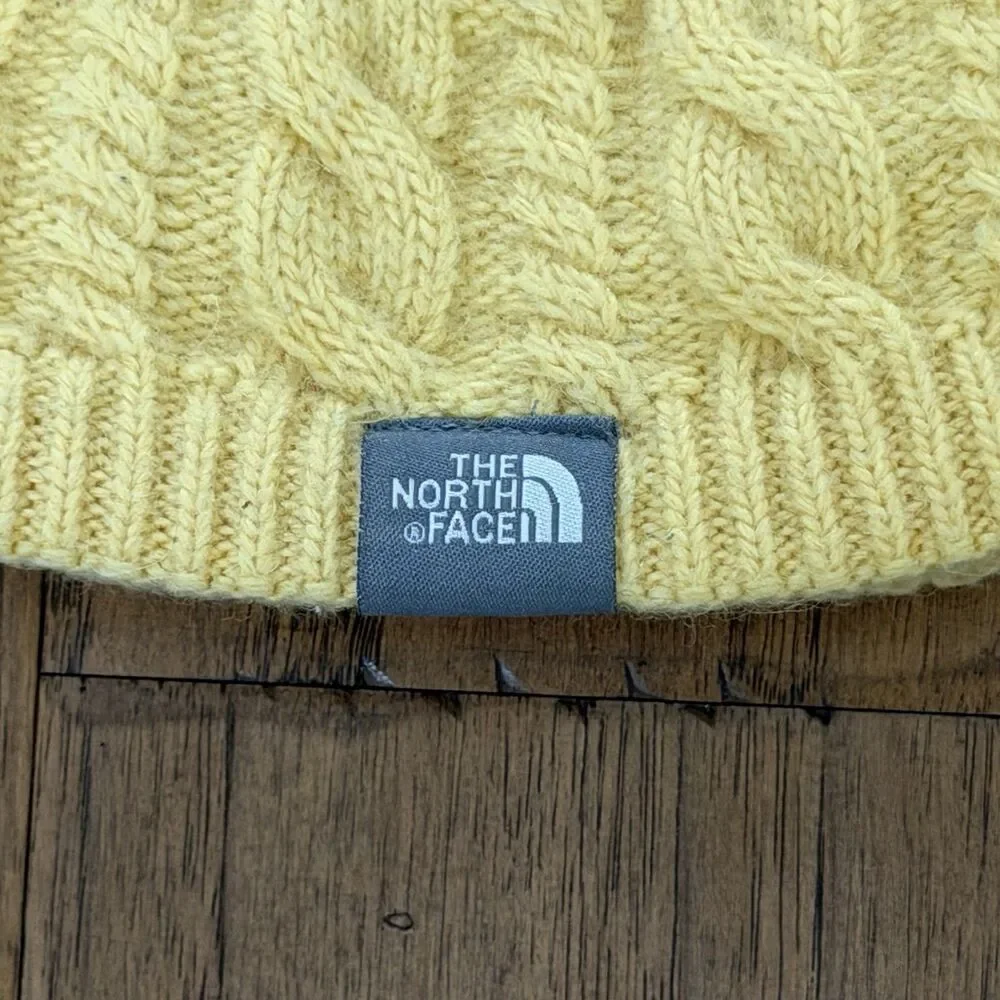 The North Face Hat Beanie Youth Yellow Logo